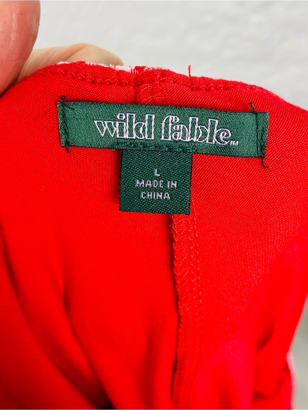 NWOT wild fable Red Gingham plaid stretch Skort size large - Picture 8 of 10